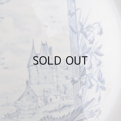 画像11: 幸せを呼ぶツバメのグリザイユのお皿　アンティーク