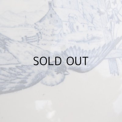 画像12: 幸せを呼ぶツバメのグリザイユのお皿　アンティーク