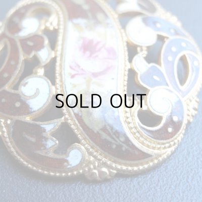 画像4: アンティークエナメルボタン『ボタニカルブラウン』