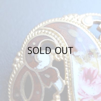 画像6: アンティークエナメルボタン『ボタニカルブラウン』