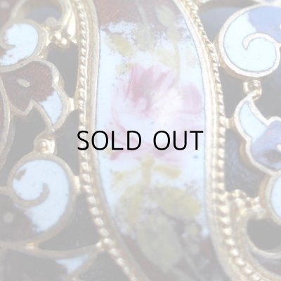 画像9: アンティークエナメルボタン『ボタニカルブラウン』