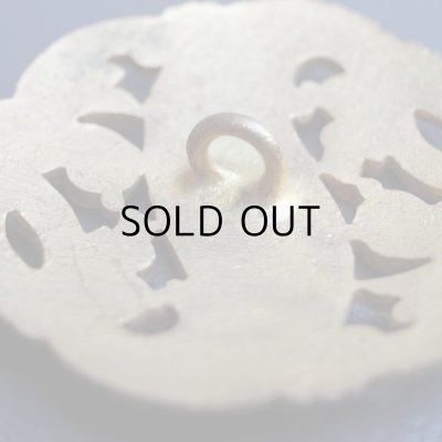 画像11: アンティークエナメルボタン『ボタニカルブラウン』