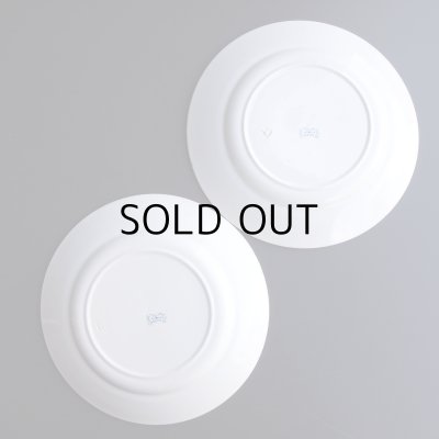 画像12: チューリップのお皿2枚セット　フランスアンティーク