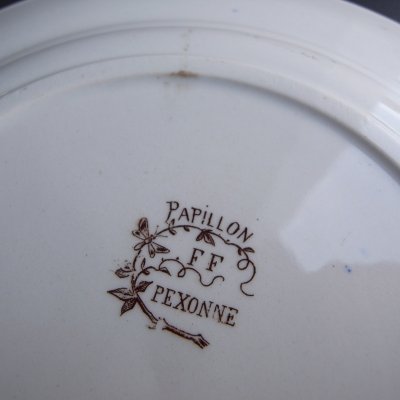 画像17: オリエンタルポピーの絵皿　フランスアンティーク