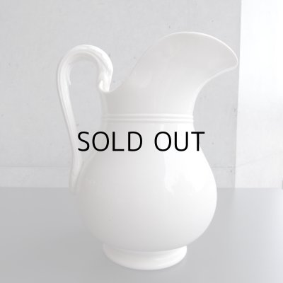 画像3: サルグミンヌのシンプルな白いピシェ　フランスアンティーク