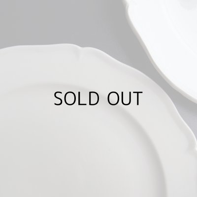 画像6: モントローの花リム2枚セット　アイボリー色（乳白色）