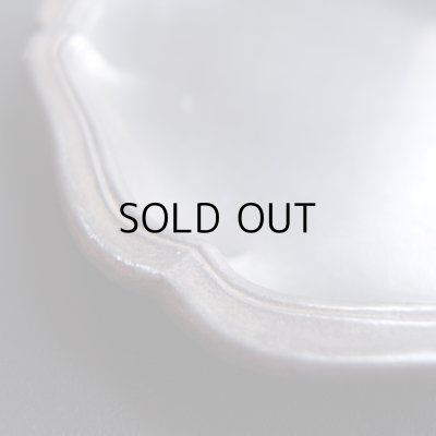 画像6: 花リムオーバル ピューターのお皿　フランスアンティーク