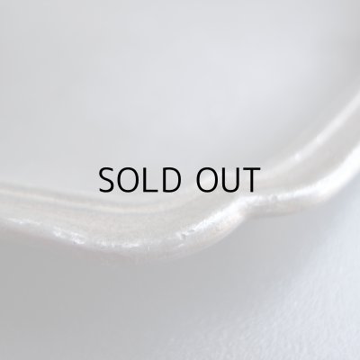 画像9: 花リムオーバル ピューターのお皿　フランスアンティーク