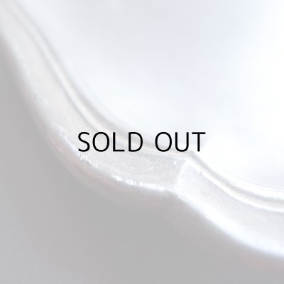 画像10: 花リムオーバル ピューターのお皿　フランスアンティーク