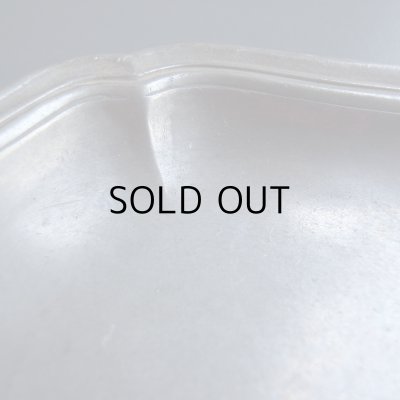 画像12: 花リムオーバル ピューターのお皿　フランスアンティーク