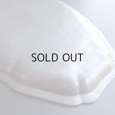 画像16: 花リムオーバル ピューターのお皿　フランスアンティーク