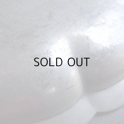 画像17: 花リムオーバル ピューターのお皿　フランスアンティーク