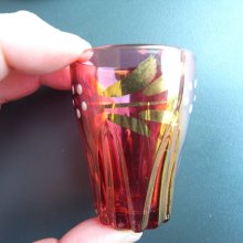 他の写真2: 金彩が映える赤いショットグラス　アンティーク