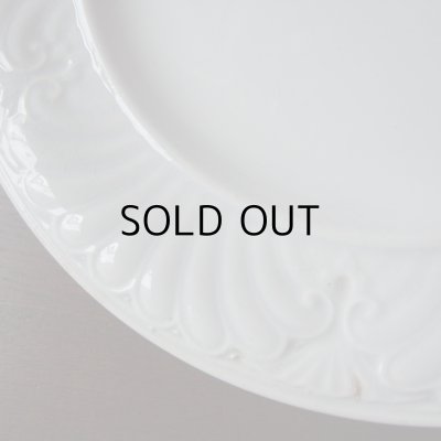 画像6: クレイユモントロー レリーフのお皿『B 』 フランスアンティーク