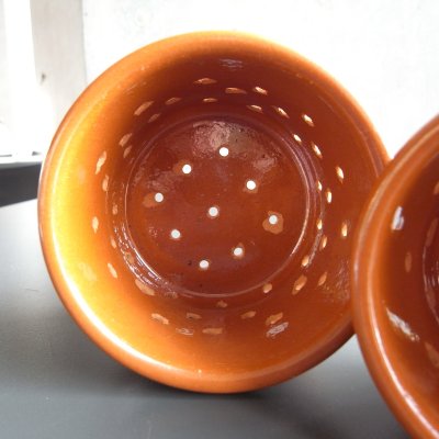 画像5: 南仏陶器  穴あきポット2個セット
