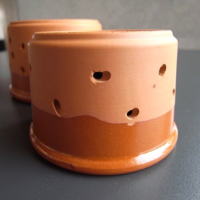 画像9: 南仏陶器  穴あきポット2個セット