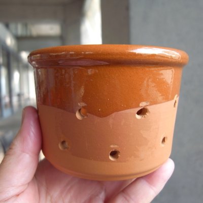 画像19: 南仏陶器  穴あきポット2個セット