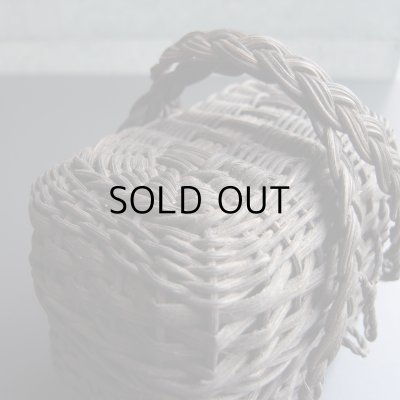 画像2: ドールサイズの蓋付き黒パニエ　フランスアンティーク