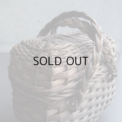 画像7: ドールサイズの蓋付き黒パニエ　フランスアンティーク