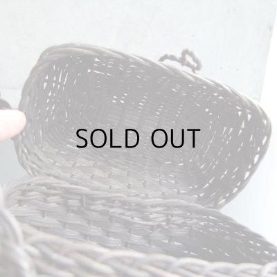 画像15: ドールサイズの蓋付き黒パニエ　フランスアンティーク