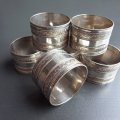 シルバープレートナプキンリング6個セット  フランスアンティーク