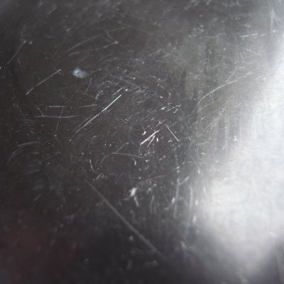 画像11: キリリとしたピューターの花リム皿　フランスアンティーク