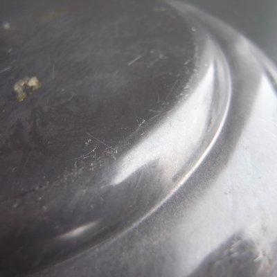 画像15: キリリとしたピューターの花リム皿　フランスアンティーク