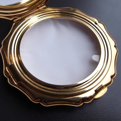 画像13: ストラットン（Stratton）のコンパクトミラー・ゴールド　イギリスアンティーク