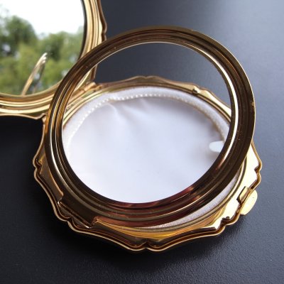 画像16: ストラットン（Stratton）のコンパクトミラー・ゴールド　イギリスアンティーク