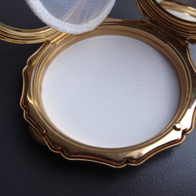 画像19: ストラットン（Stratton）のコンパクトミラー・ゴールド　イギリスアンティーク