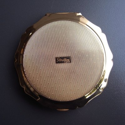 画像21: ストラットン（Stratton）のコンパクトミラー・ゴールド　イギリスアンティーク