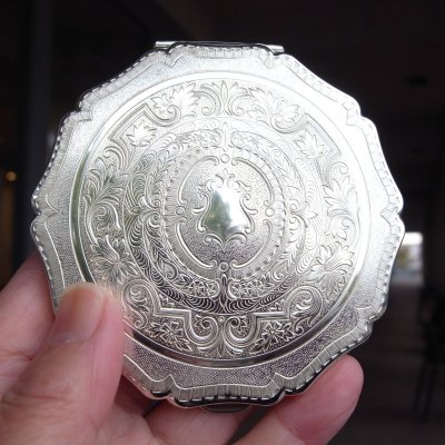 画像22: ストラットン（Stratton）のコンパクトミラー・シルバー　イギリスアンティーク