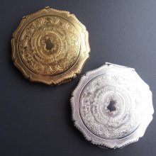 他の写真1: ストラットン（Stratton）のコンパクトミラー・ゴールド　イギリスアンティーク