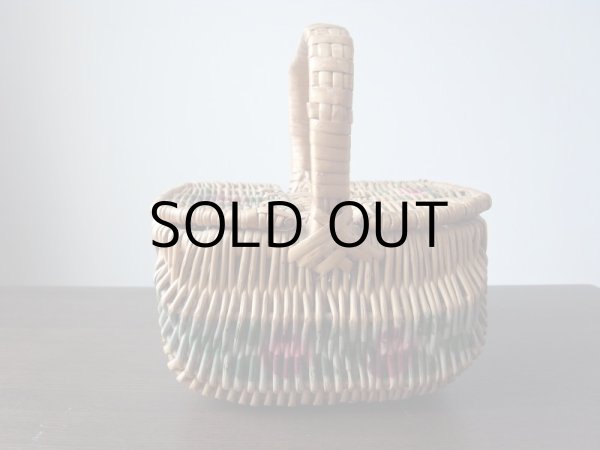 画像2: バラのお花の小さなパニエ  アンティーク (2)