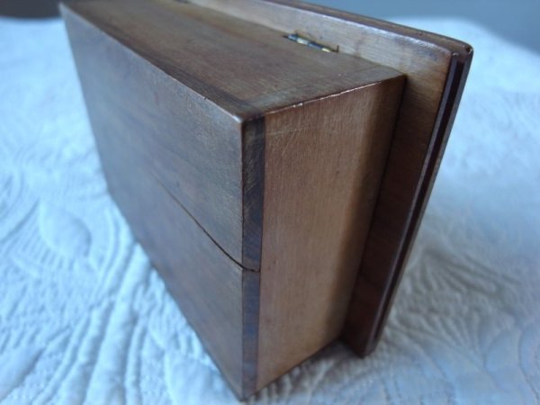 画像7: からくり箱のような鍵付きモシュリンヌBOX   フランスアンティーク (7)