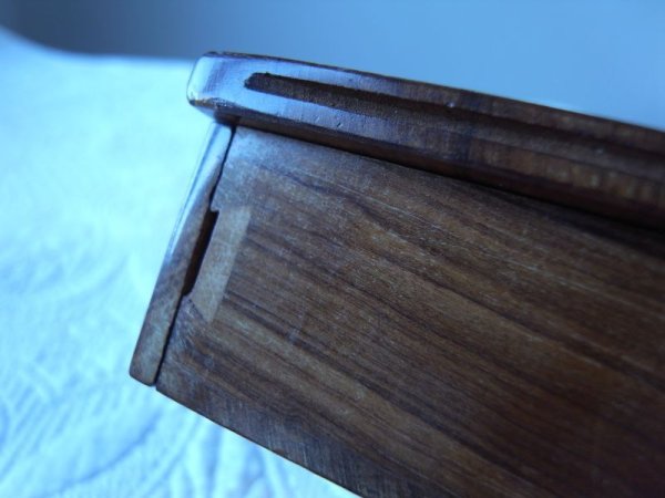 画像17: からくり箱のような鍵付きモシュリンヌBOX   フランスアンティーク (17)