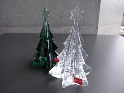 画像1: バカラ　クリスマスツリーグリーン　未使用