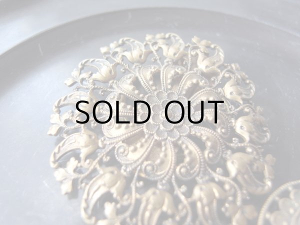 画像2: フランスアンティーク　スカーフ留めにもなるクリップブローチ (2)