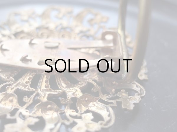 画像10: フランスアンティーク　スカーフ留めにもなるクリップブローチ (10)