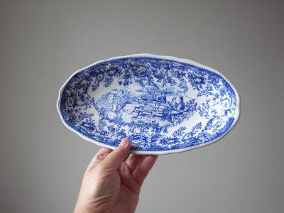 画像1: LUNEVILLEのグリザイユのラヴィエ　フランスアンティーク
