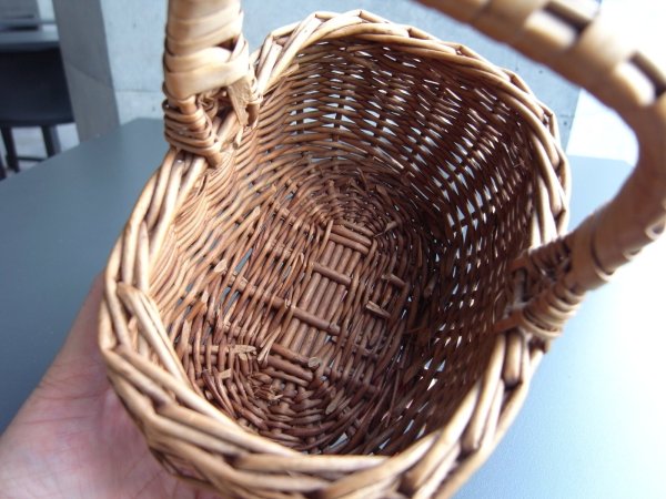 画像17: ミニサイズのカゴ　フランスアンティーク (17)