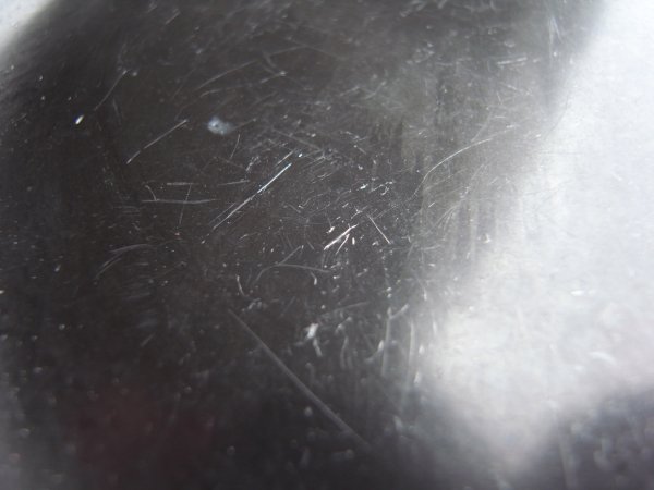 画像11: キリリとしたピューターの花リム皿　フランスアンティーク (11)