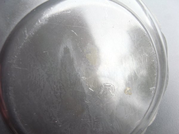 画像19: キリリとしたピューターの花リム皿　フランスアンティーク (19)