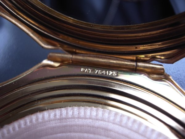 画像10: ストラットン（Stratton）のコンパクトミラー・ゴールド　イギリスアンティーク (10)