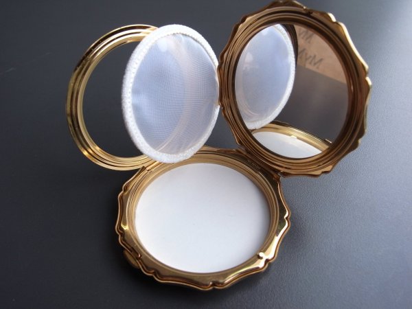 画像20: ストラットン（Stratton）のコンパクトミラー・ゴールド　イギリスアンティーク (20)