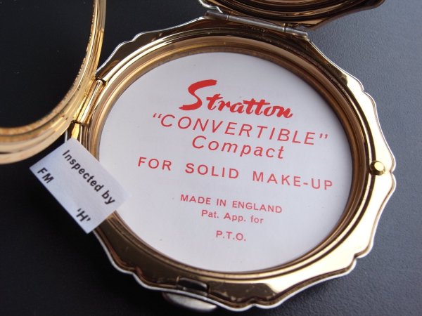 画像17: ストラットン（Stratton）のコンパクトミラー・シルバー　イギリスアンティーク (17)