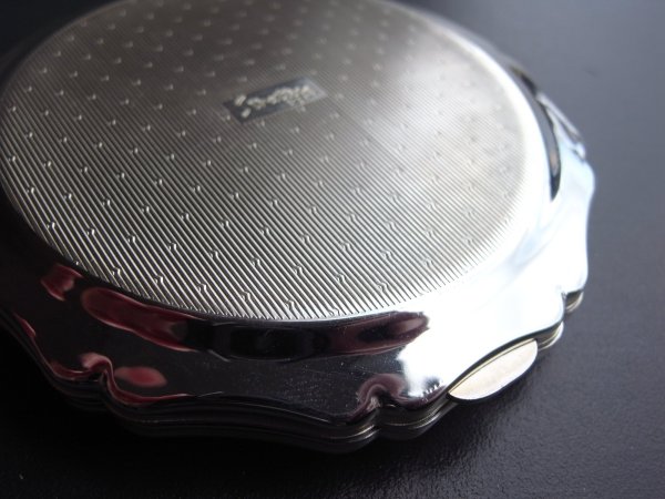 画像19: ストラットン（Stratton）のコンパクトミラー・シルバー　イギリスアンティーク (19)