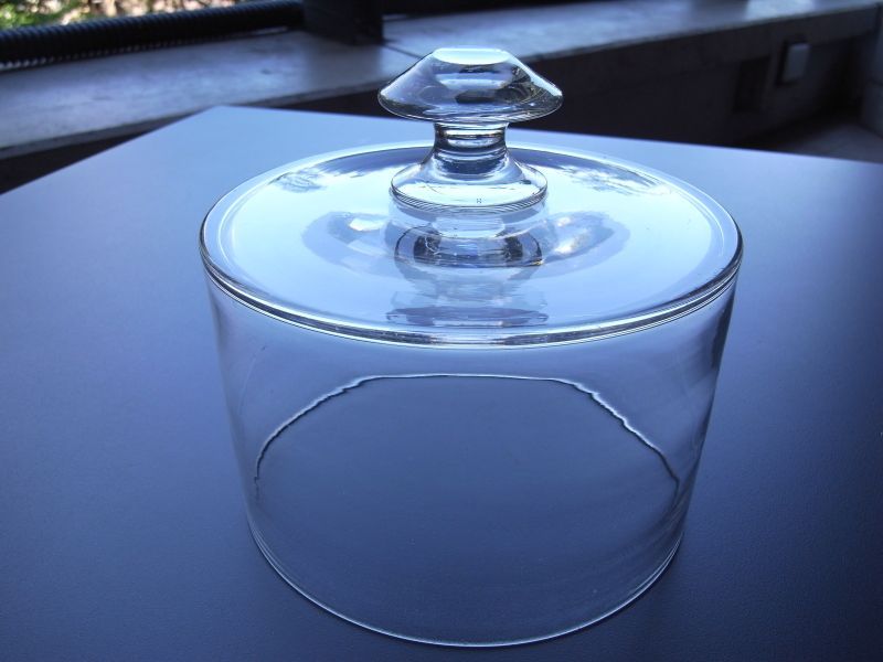 手吹きガラスのガラスドーム アンティーク - テーブルB