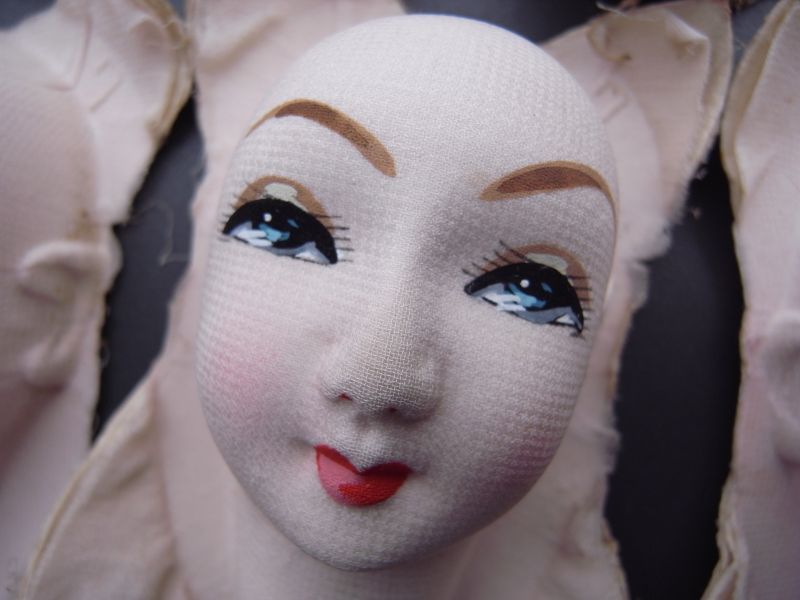 レア！「和製フランス人形」のお顔のパーツ大きめ 10個セット