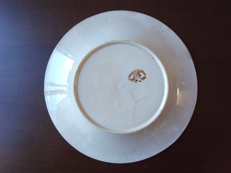 アプト窯 パニエレリーフのお皿 フランスアンティーク - テーブルB